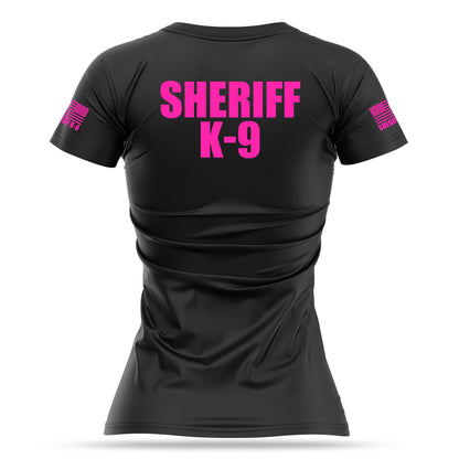 [SHERIFF K9] Women's Utility Shirt [BLK/PNK]-13 Fifty Apparel