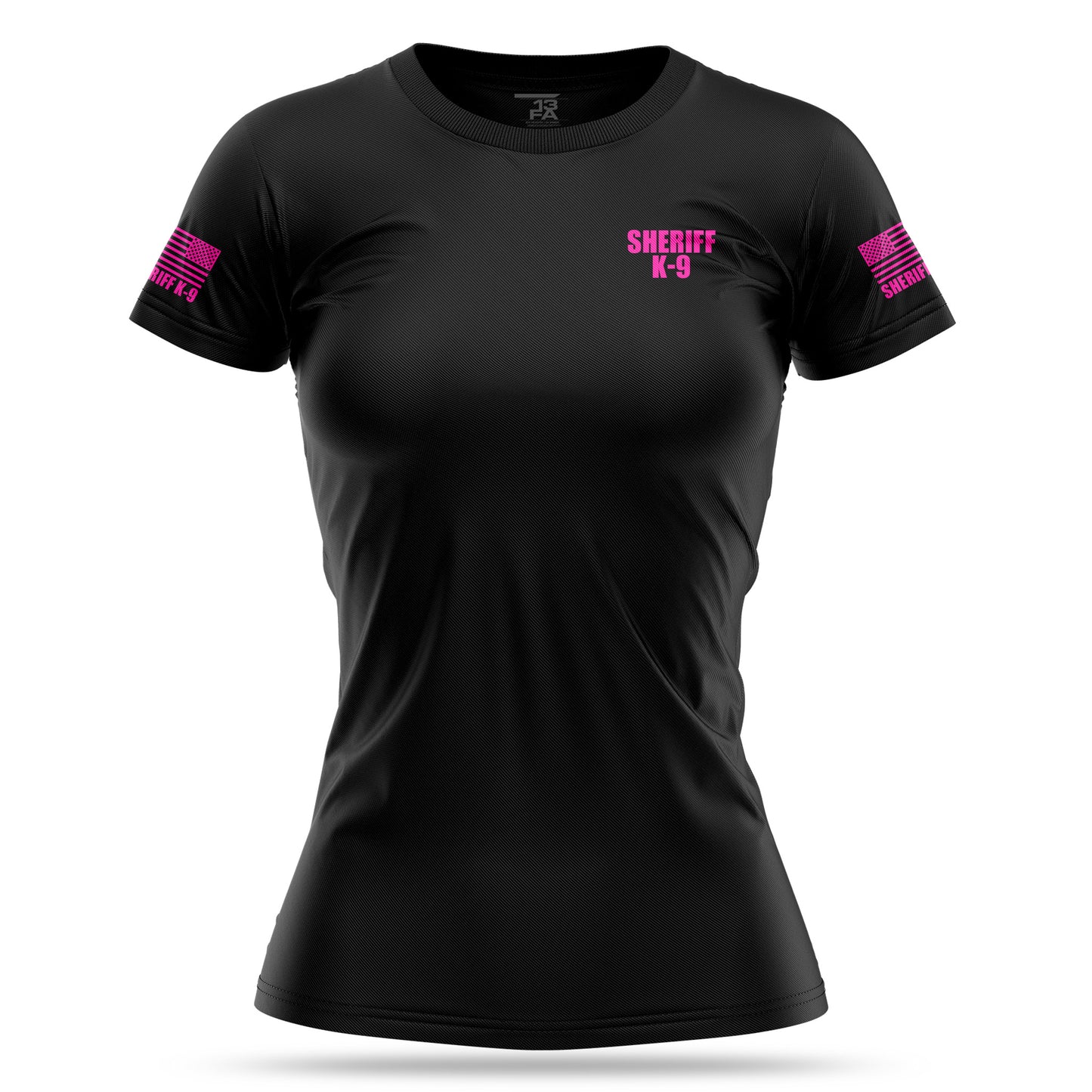 [SHERIFF K9] Women's Utility Shirt [BLK/PNK]-13 Fifty Apparel