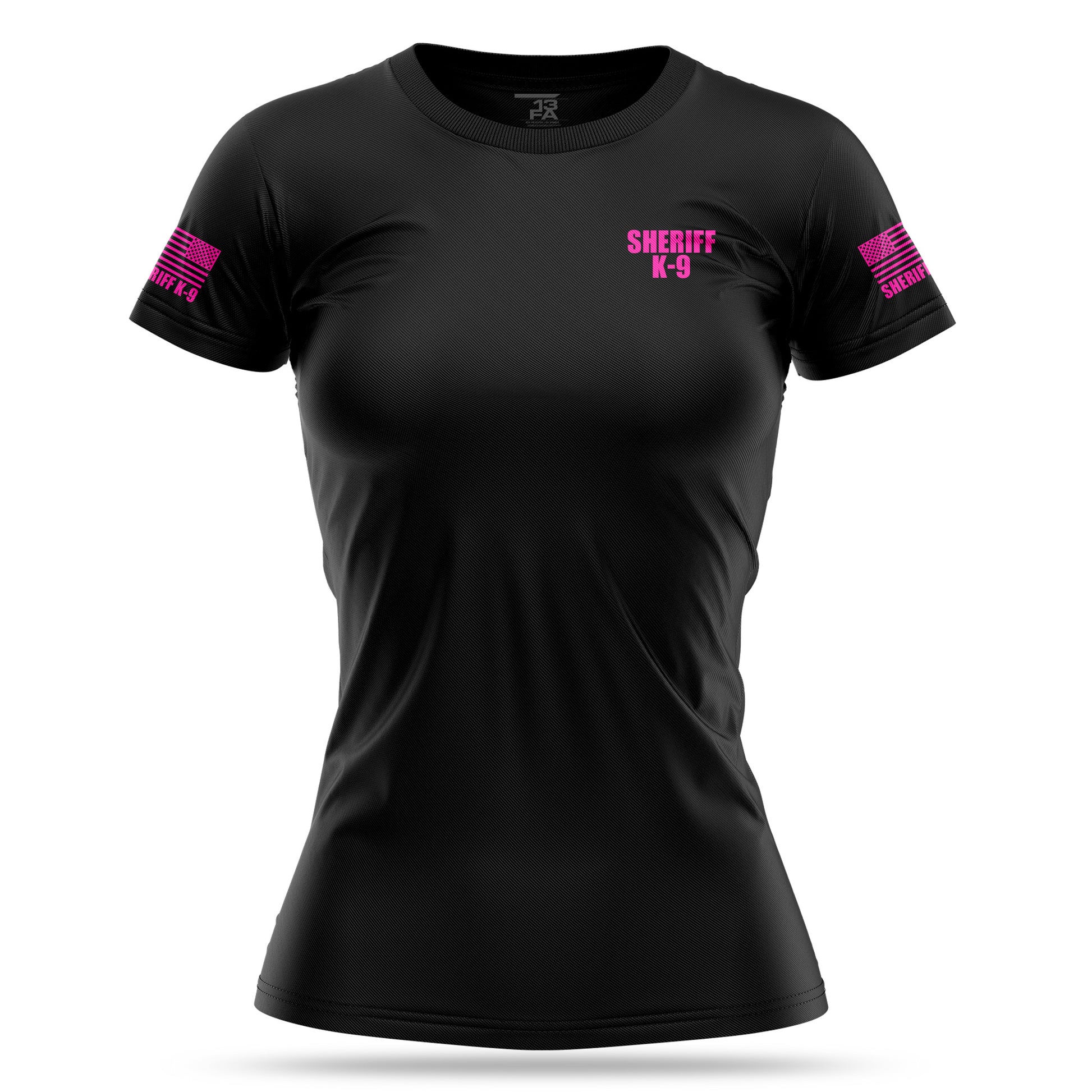 [SHERIFF K9] Women's Utility Shirt [BLK/PNK]-13 Fifty Apparel