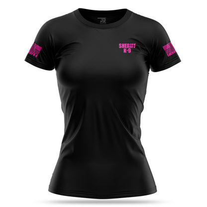 [SHERIFF K9] Women's Utility Shirt [BLK/PNK]-13 Fifty Apparel