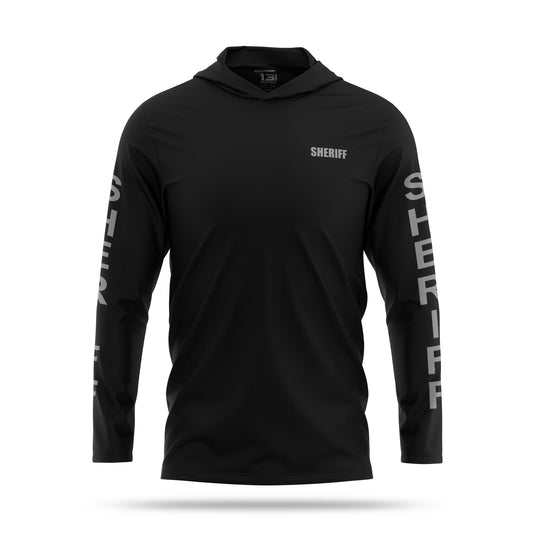 [SHERIFF] Men's Hooded Long Sleeve [BLK/GRY] 13 Fifty Apparel 