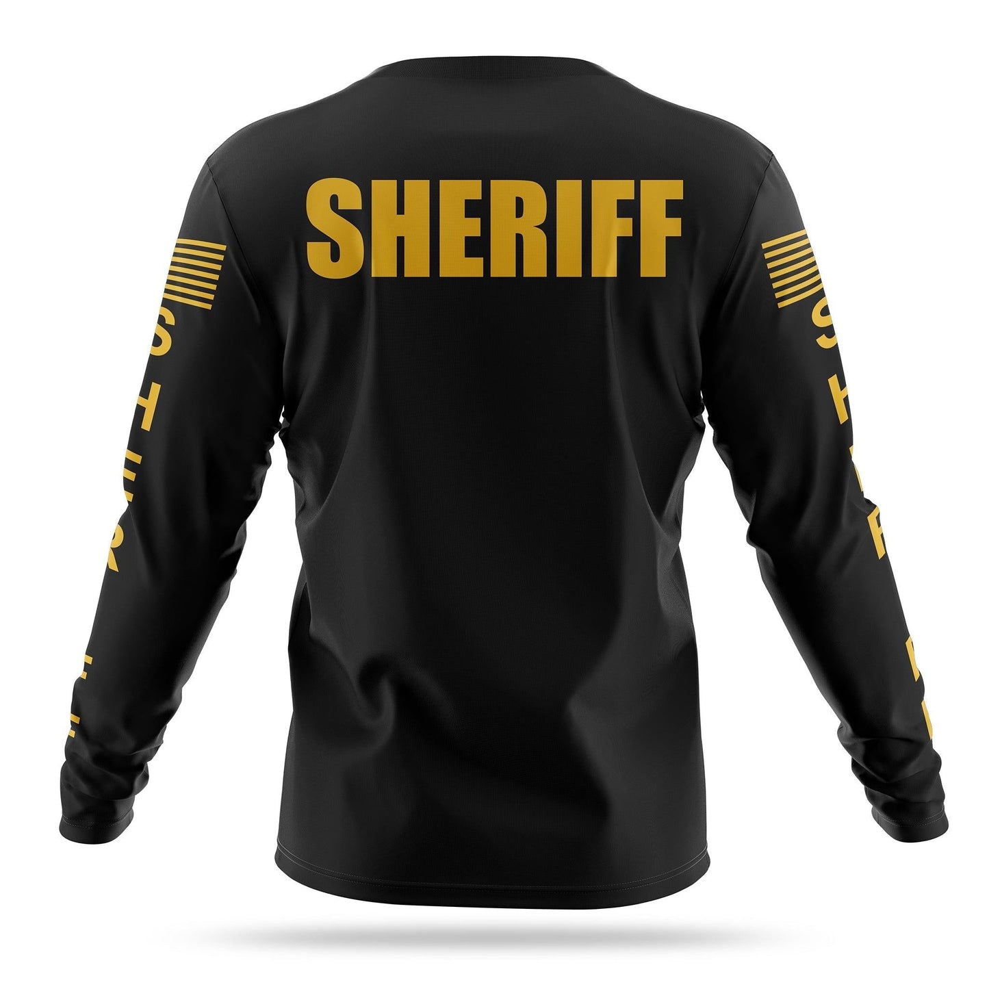 [SHERIFF] Men's Performance Long Sleeve [BLK/GLD]-13 Fifty Apparel