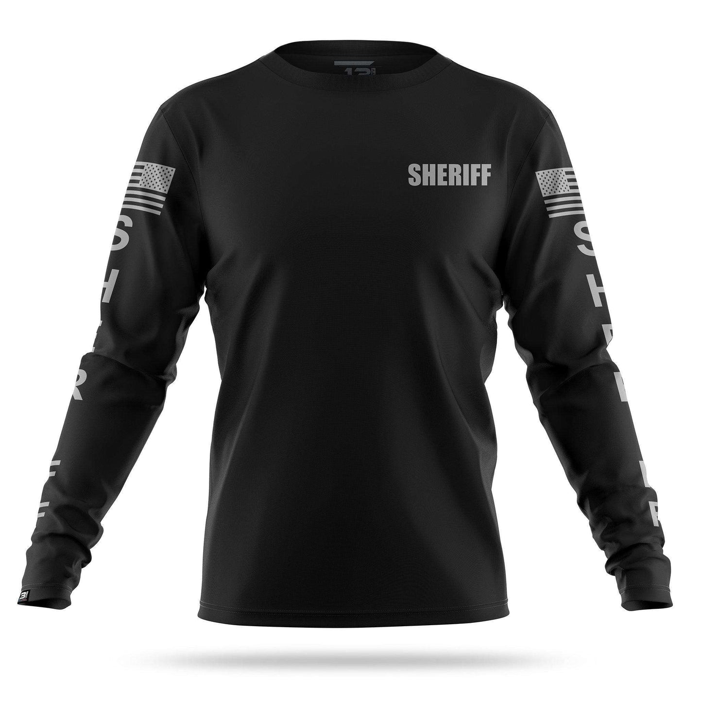 [SHERIFF] Men's Performance Long Sleeve [BLK/GRY] 13 Fifty Apparel 