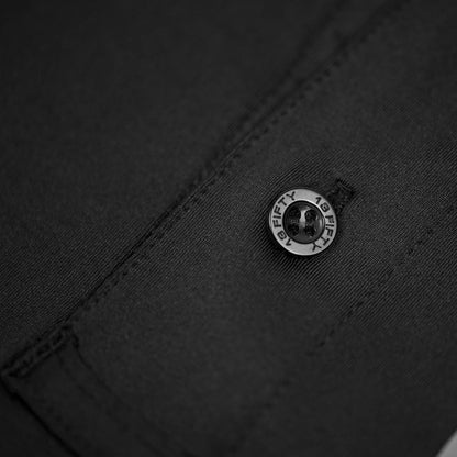 [SHERIFF] Men's Performance Polo Long Sleeve [BLK/GLD] 13 Fifty Apparel 