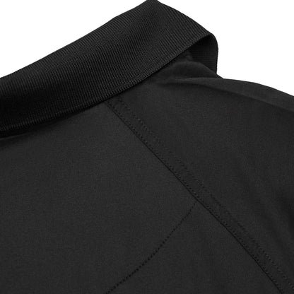 [SHERIFF] Men's Performance Polo Long Sleeve [BLK/GLD] 13 Fifty Apparel 