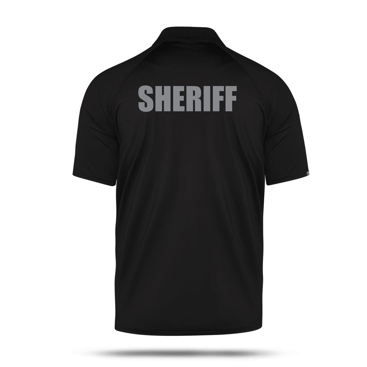 Men's Sheriff Polo Shirt [BLK/GRY] | 13 Fifty Apparel