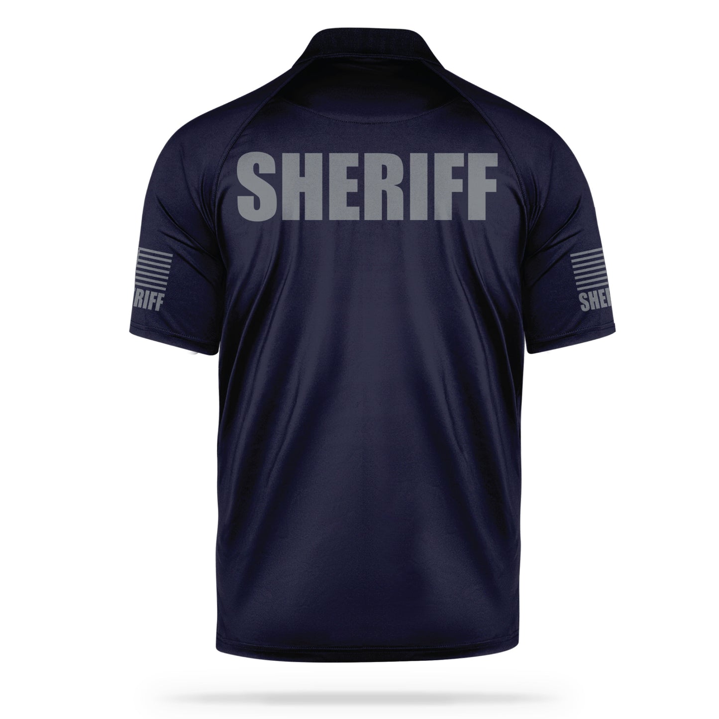 [SHERIFF] Men's Performance Polo [NVY/GRY] 13 Fifty Apparel 
