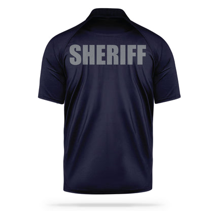 [SHERIFF] Men's Performance Polo [NVY/GRY]-13 Fifty Apparel
