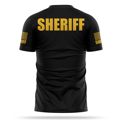 [SHERIFF] Men's Performance Shirt [BLK/GLD]-13 Fifty Apparel