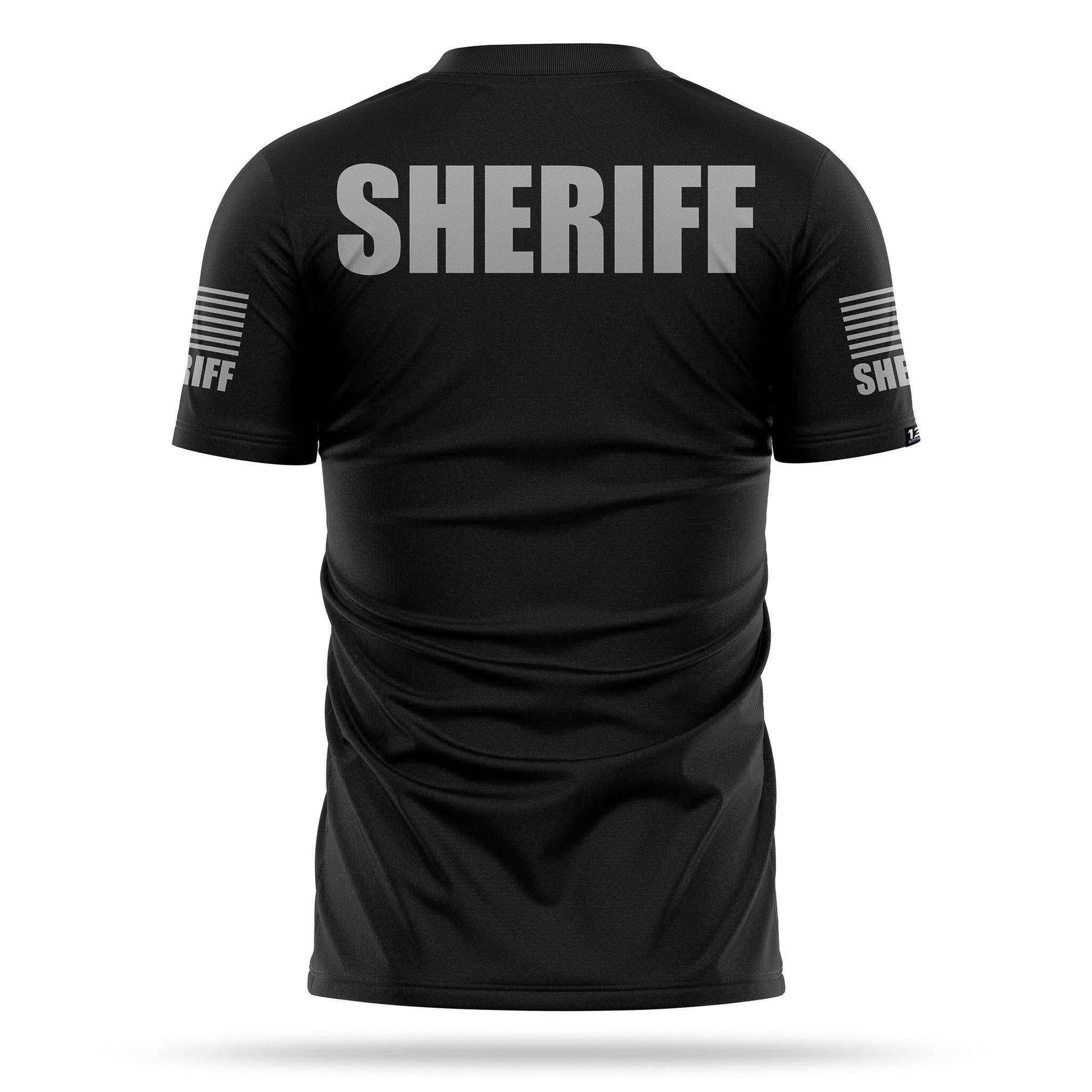 [SHERIFF] Men's Performance Shirt [BLK/GRY]-13 Fifty Apparel