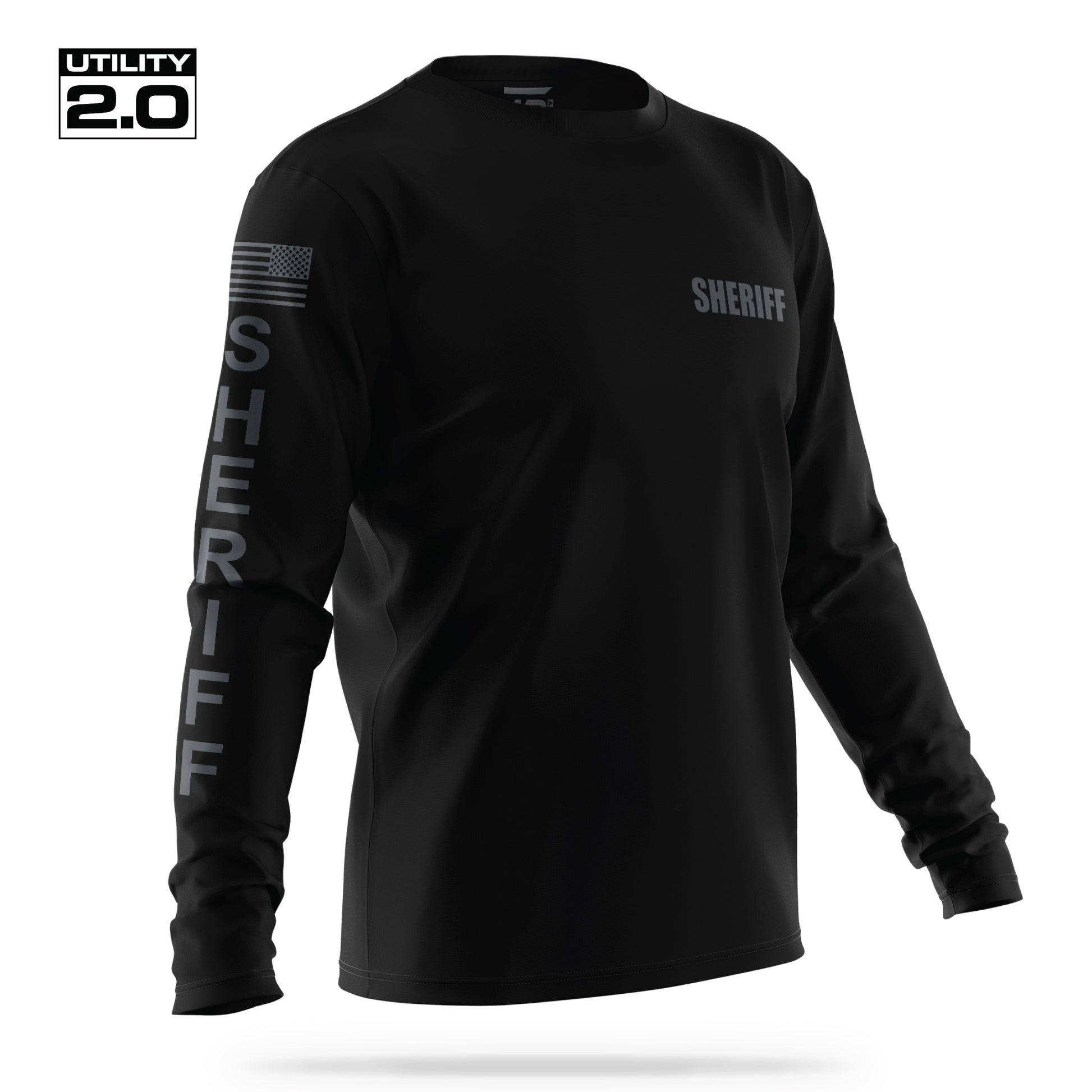 [SHERIFF] Men's Utility 2.0 Long Sleeve [BLK/GRY]-13 Fifty Apparel