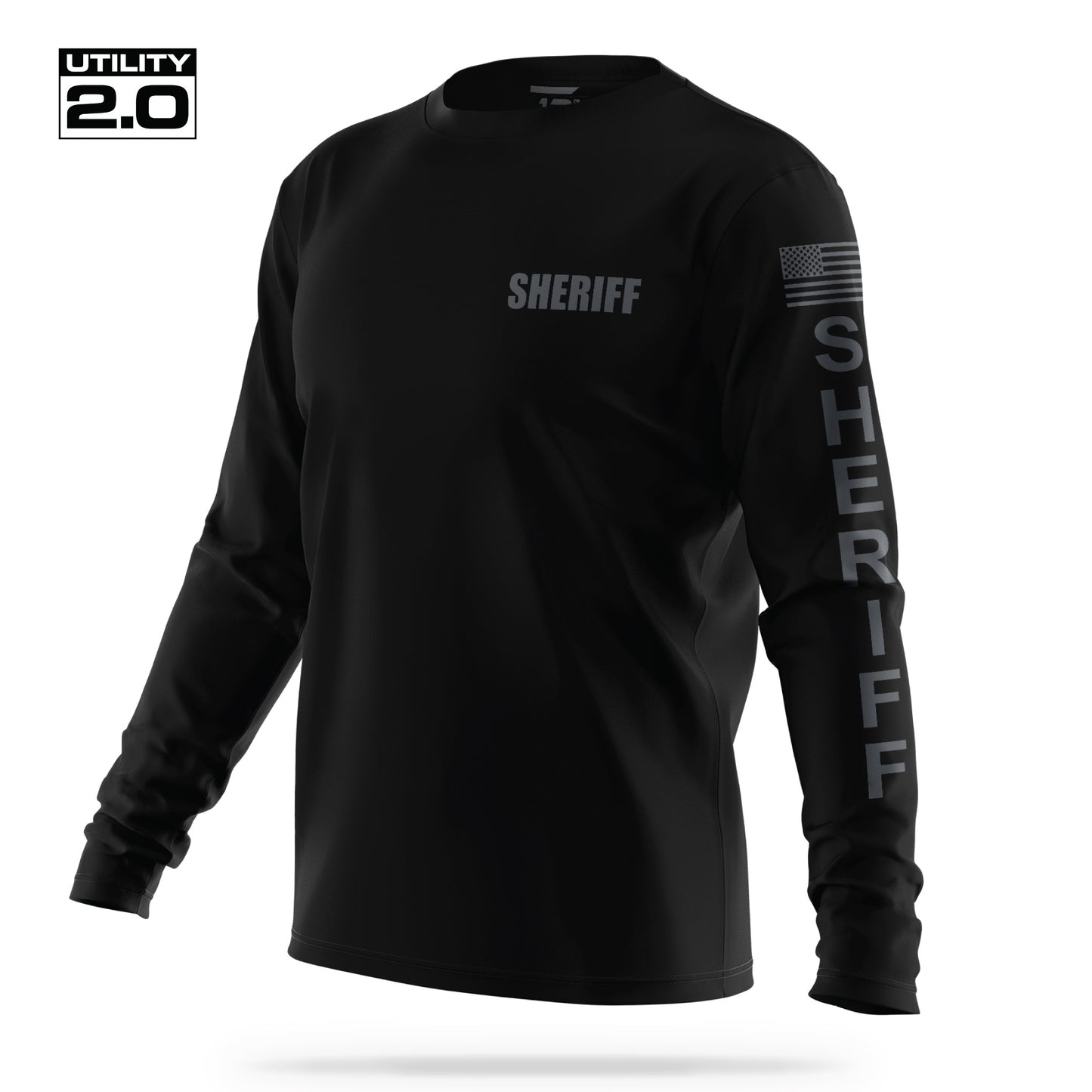 [SHERIFF] Men's Utility 2.0 Long Sleeve [BLK/GRY]-13 Fifty Apparel