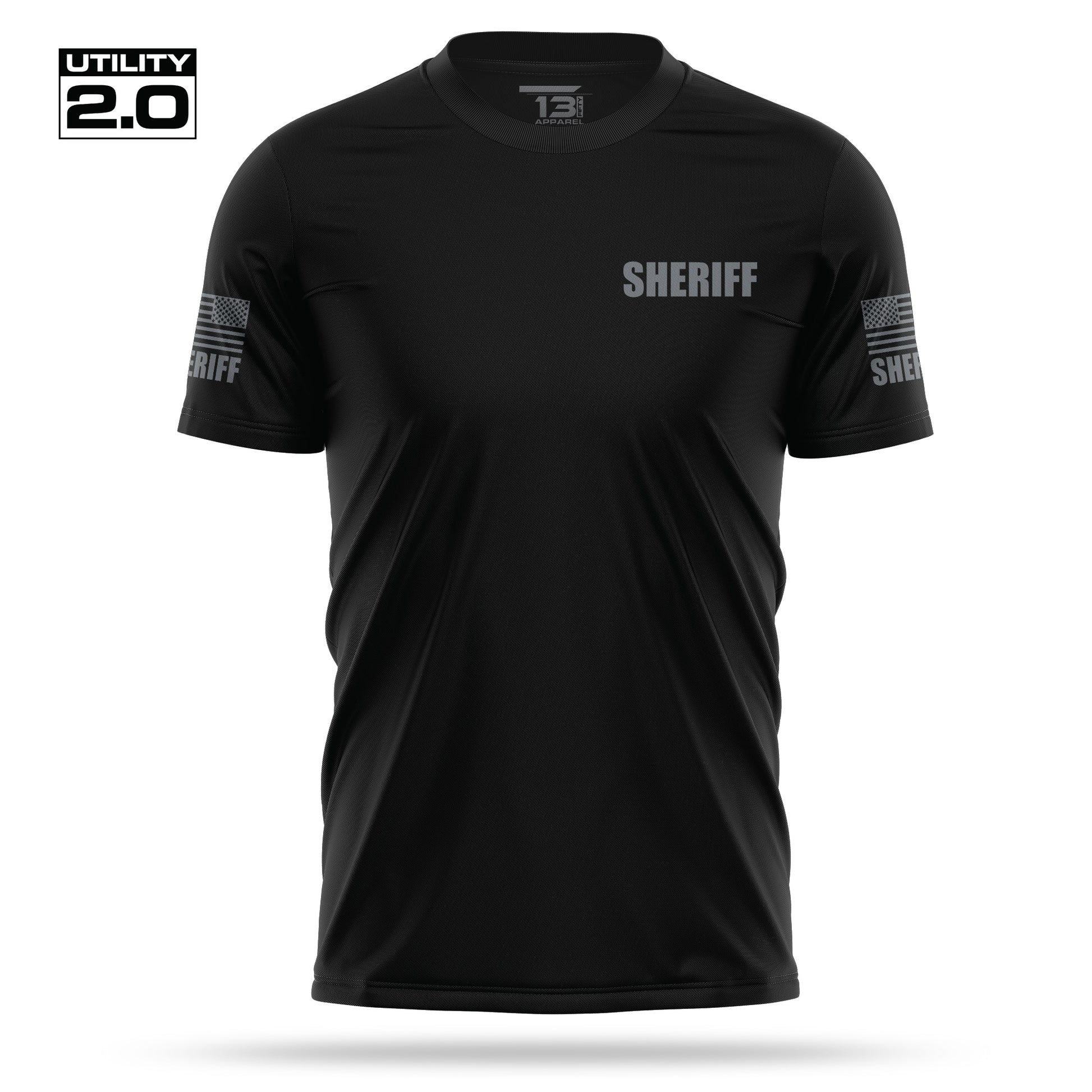 [SHERIFF] Men's Utility 2.0 Short Sleeve [BLK/GRY]-13 Fifty Apparel