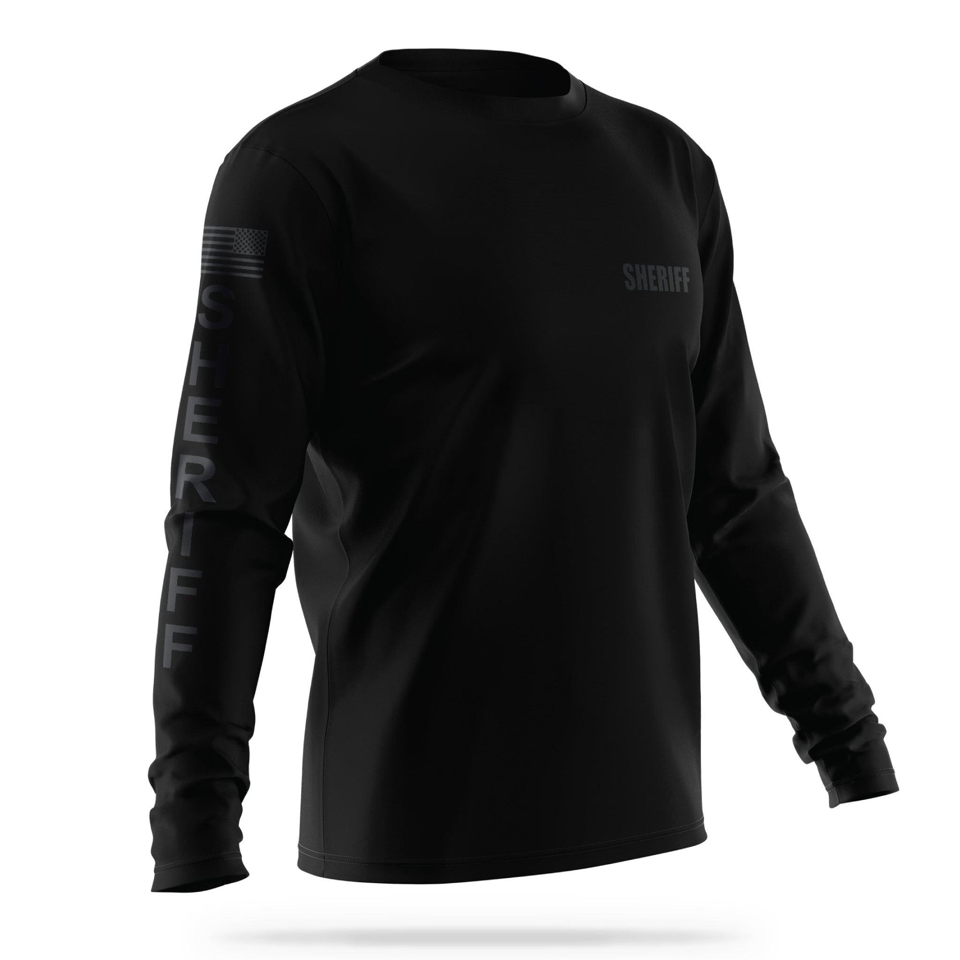 [SHERIFF] Men's Utility Long Sleeve [BLK/BLK]-13 Fifty Apparel