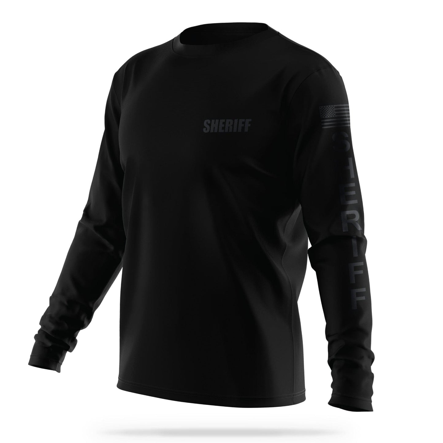 [SHERIFF] Men's Utility Long Sleeve [BLK/BLK]-13 Fifty Apparel