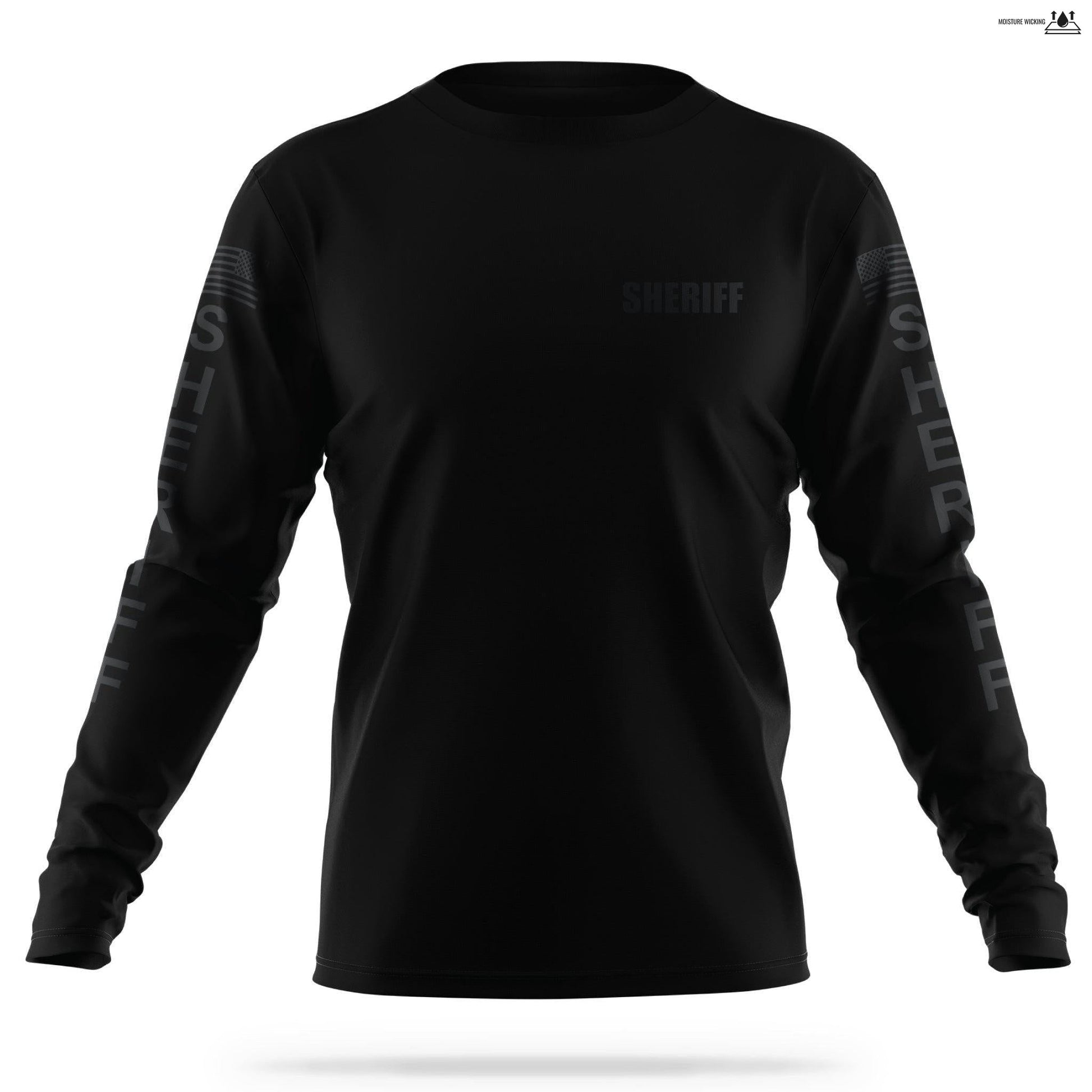 [SHERIFF] Men's Utility Long Sleeve [BLK/BLK]-13 Fifty Apparel