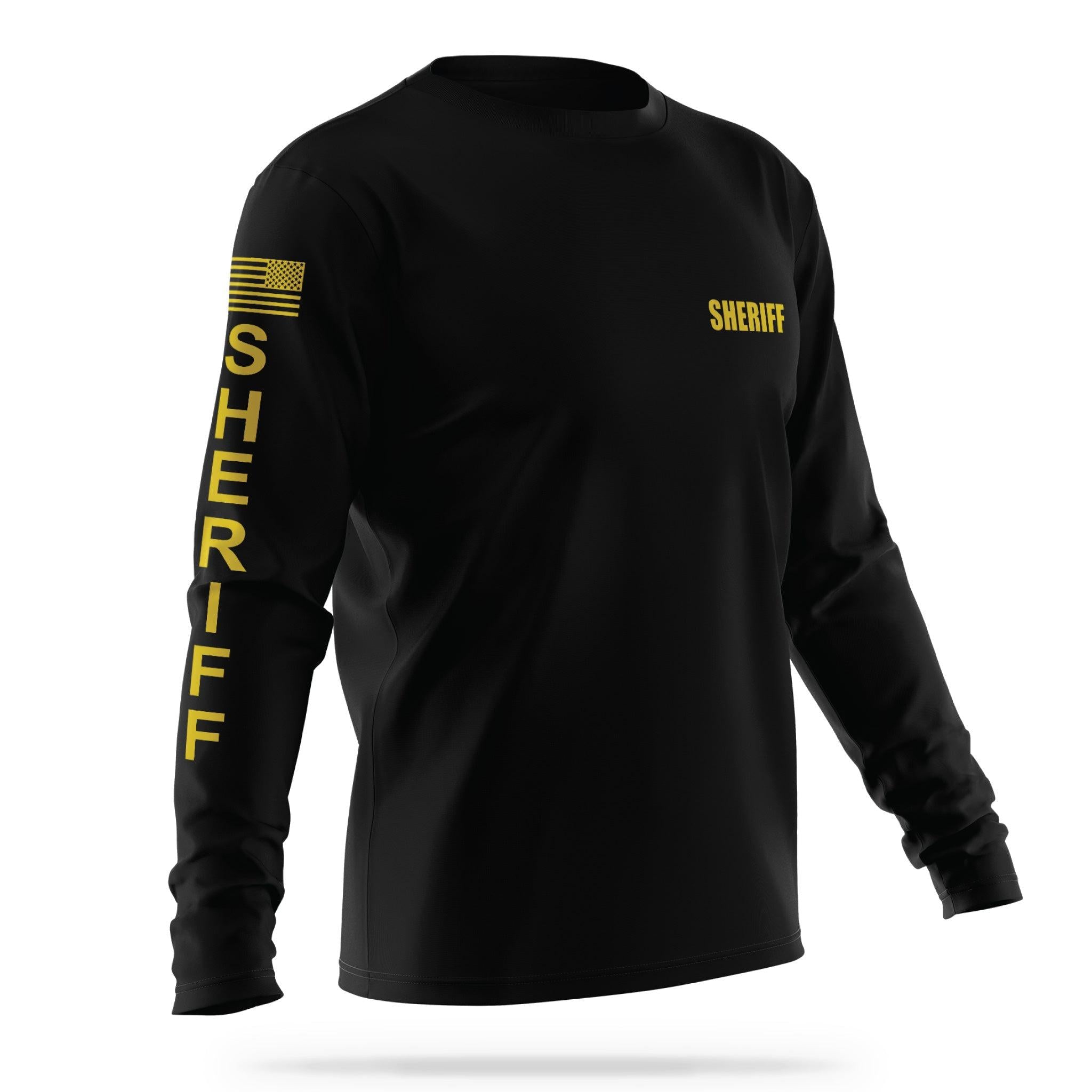 [SHERIFF] Men's Utility Long Sleeve [BLK/GLD]-13 Fifty Apparel