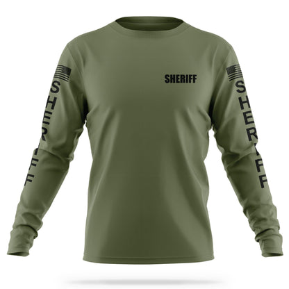 [SHERIFF] Men's Utility Long Sleeve [GRN/BLK]-13 Fifty Apparel