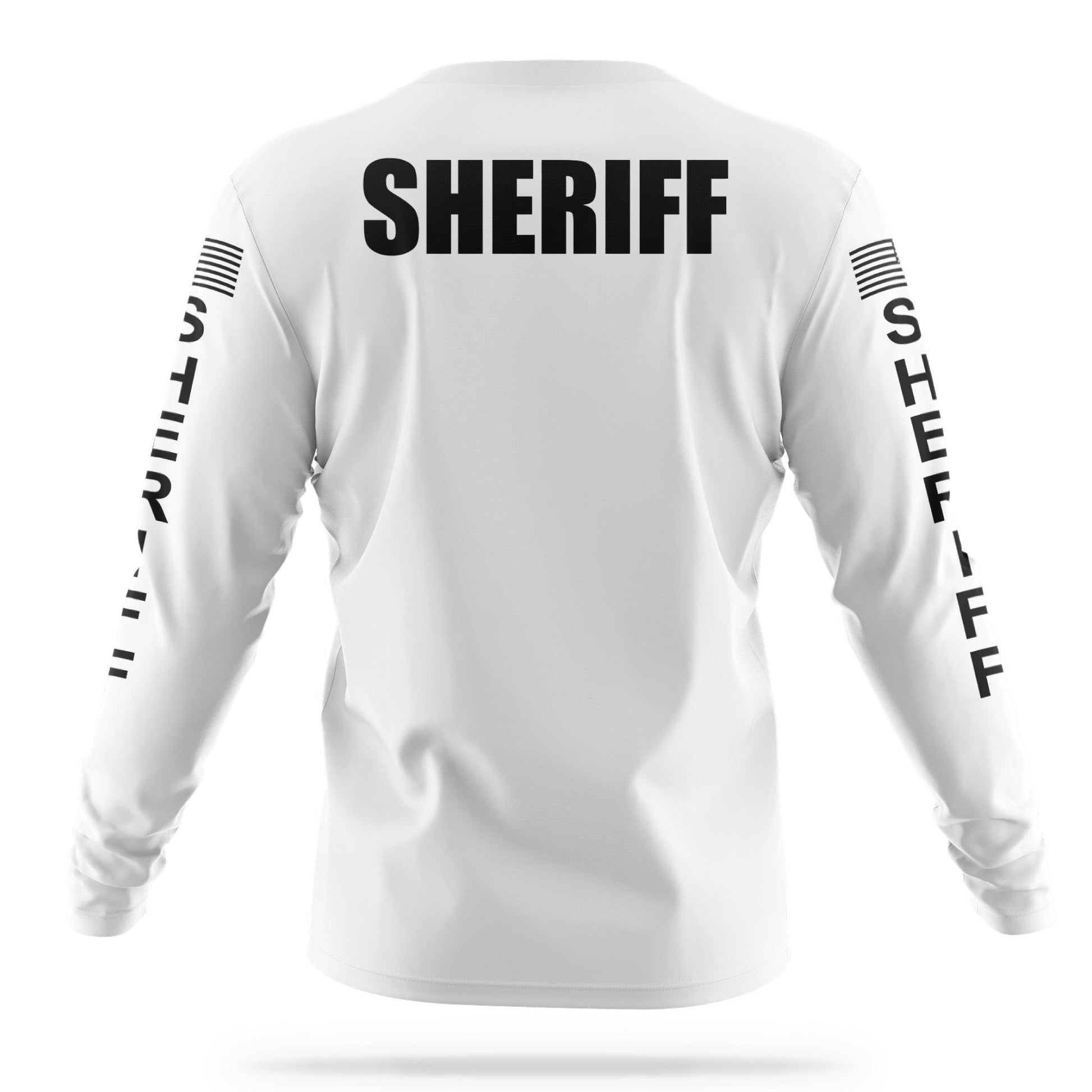 [SHERIFF] Men's Utility Long Sleeve [WHT/BLK]-13 Fifty Apparel