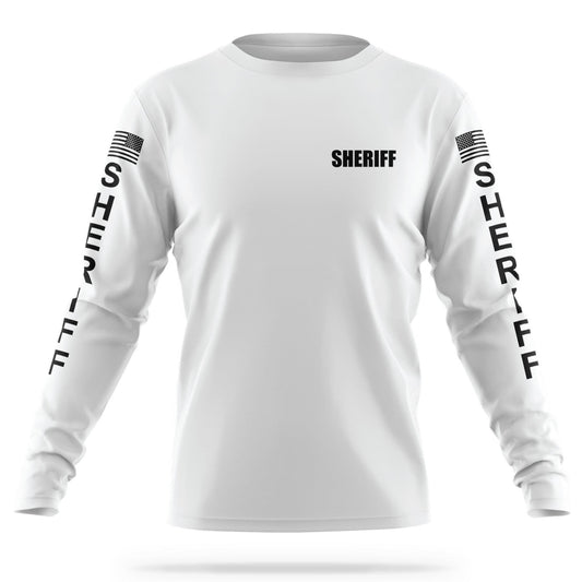 [SHERIFF] Men's Utility Long Sleeve [WHT/BLK]-13 Fifty Apparel