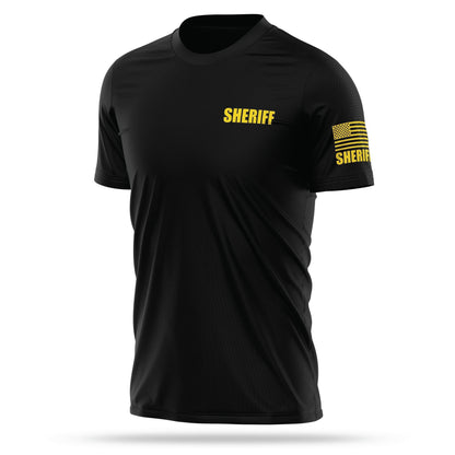 [SHERIFF] Men's Utility Shirt [BLK/GLD]-13 Fifty Apparel