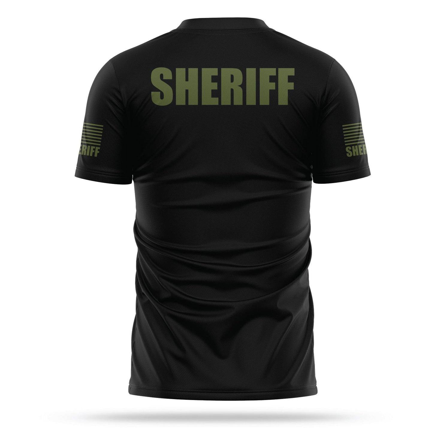 [SHERIFF] Men's Utility Shirt [BLK/GRN]-13 Fifty Apparel