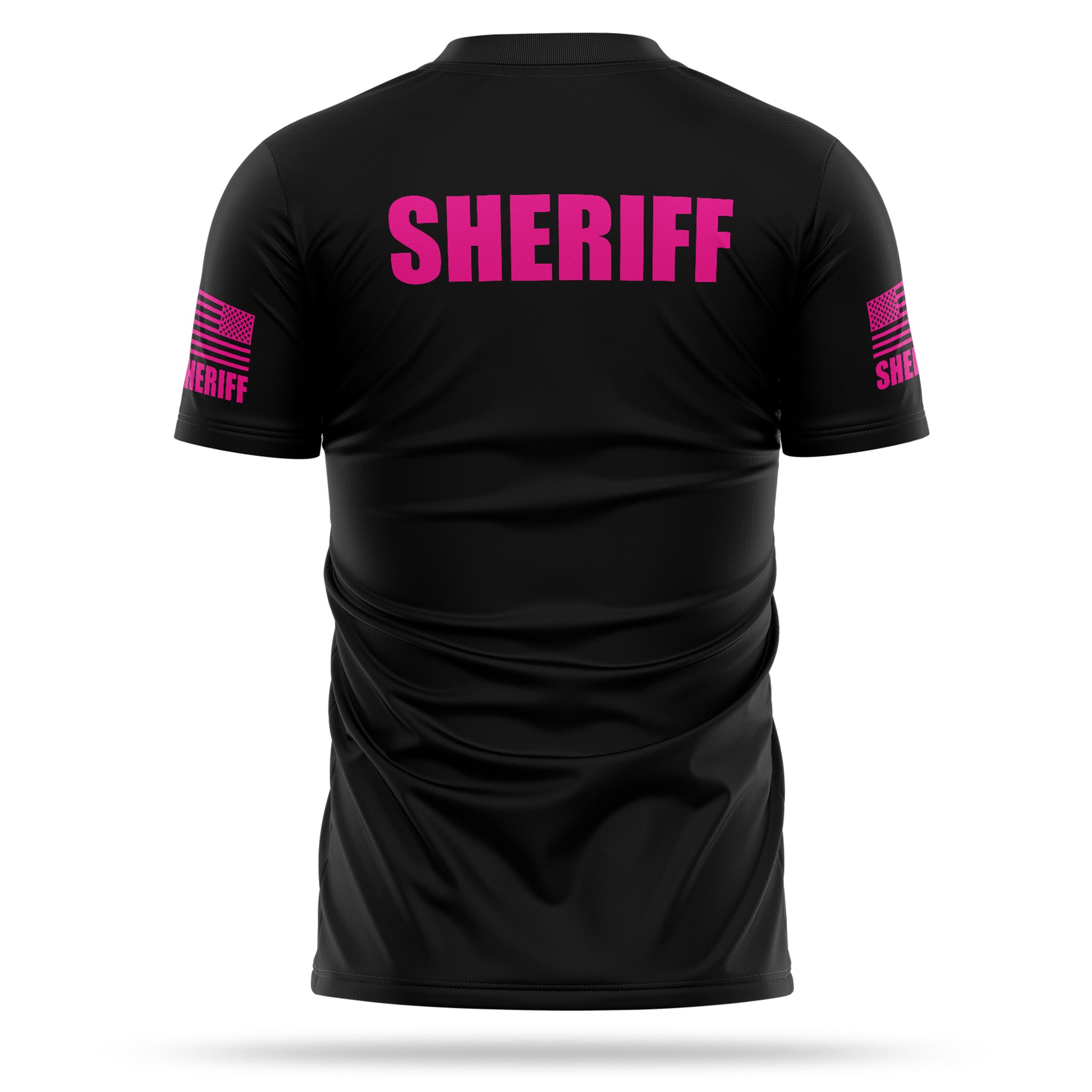 [SHERIFF] Men's Utility Shirt [BLK/PNK]-13 Fifty Apparel