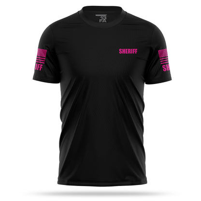 [SHERIFF] Men's Utility Shirt [BLK/PNK]-13 Fifty Apparel