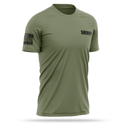 [SHERIFF] Men's Utility Shirt [GRN/BLK]-13 Fifty Apparel