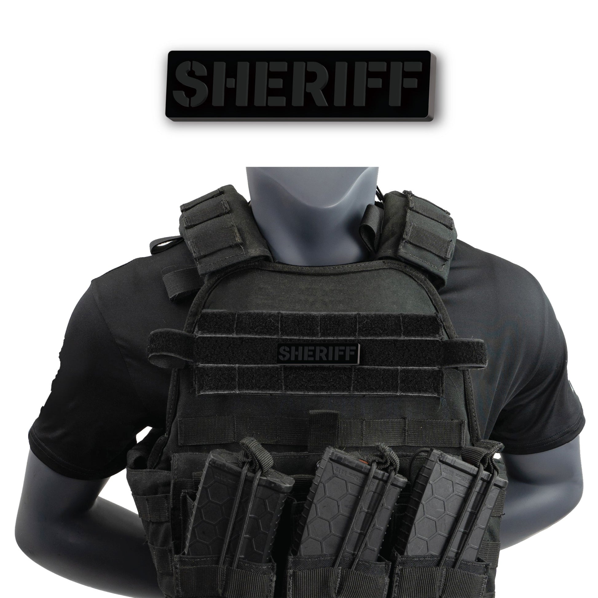 [SHERIFF] Operator PVC Patch [BLK/BLK]-13 Fifty Apparel