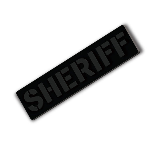 [SHERIFF] Operator PVC Patch [BLK/BLK]-13 Fifty Apparel