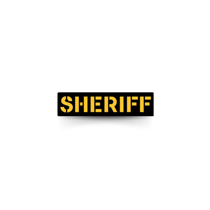 🎁 [SHERIFF] Operator PVC Patch [BLK/GLD] (100% off)-13 Fifty Apparel