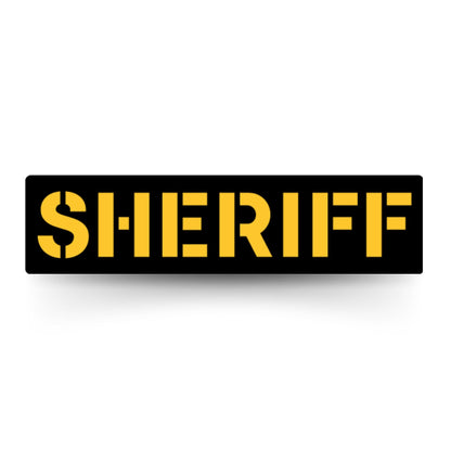 🎁 [SHERIFF] Operator PVC Patch [BLK/GLD] (100% off)-13 Fifty Apparel