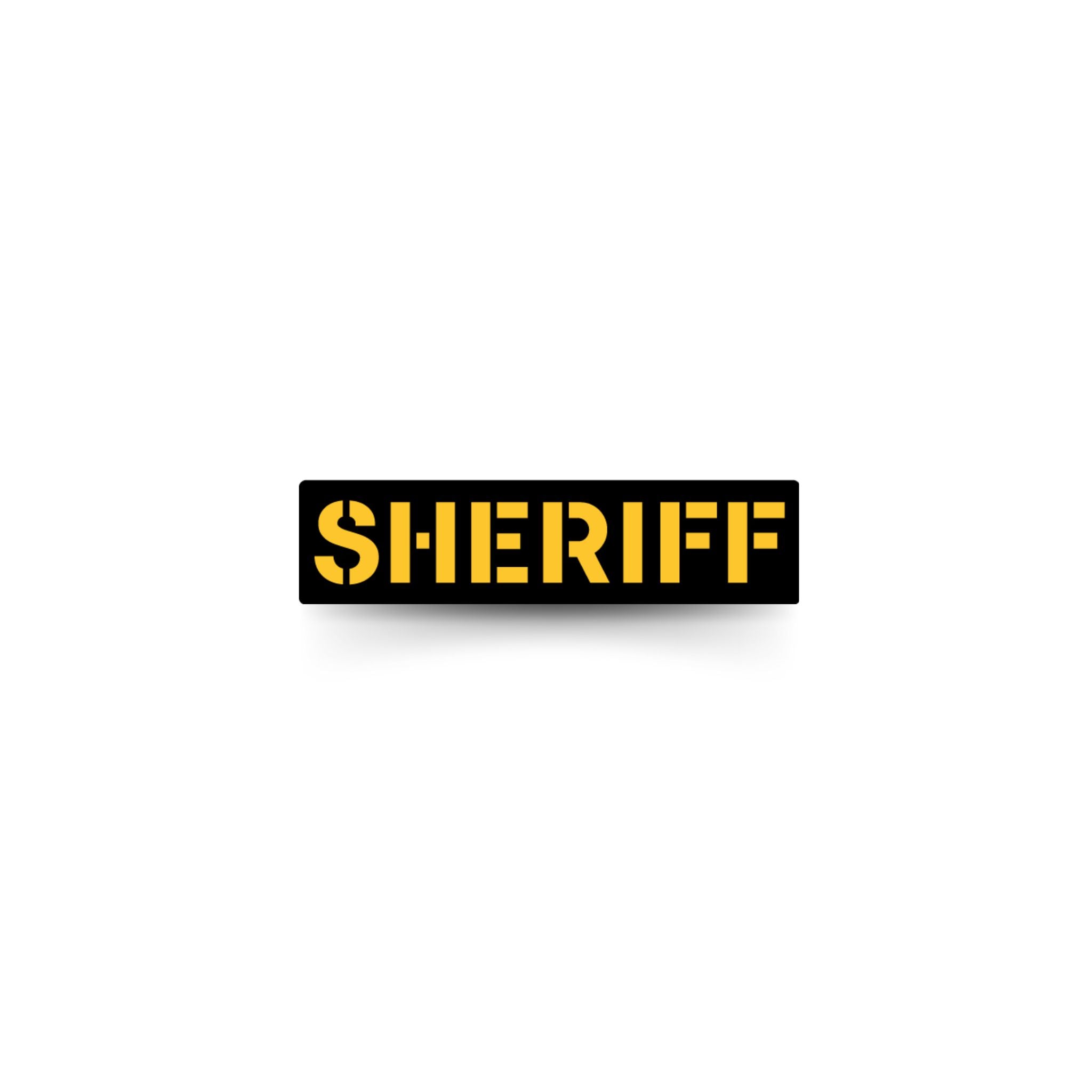 m*1様 13 Fifty Apparel製 sheriffパッチPVC 前後セ SHERIFF] Operator PVC Patch [BLK/PNK] | 13 Fifty Apparel