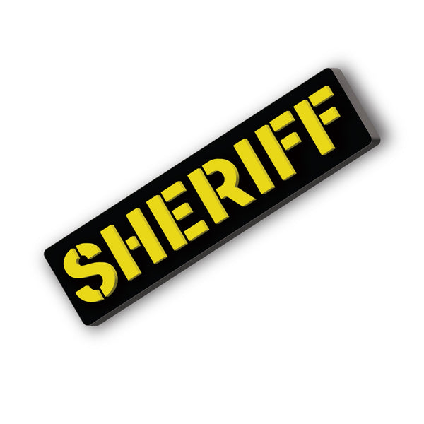 SHERIFF] Operator PVC Patch [BLK/GLD] | 13 Fifty Apparel