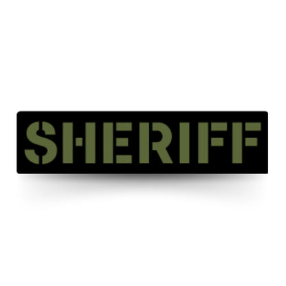 🎁 [SHERIFF] Operator PVC Patch [BLK/GRN] (100% off)-13 Fifty Apparel