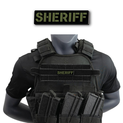 [SHERIFF] Operator PVC Patch [BLK/GRN]-13 Fifty Apparel