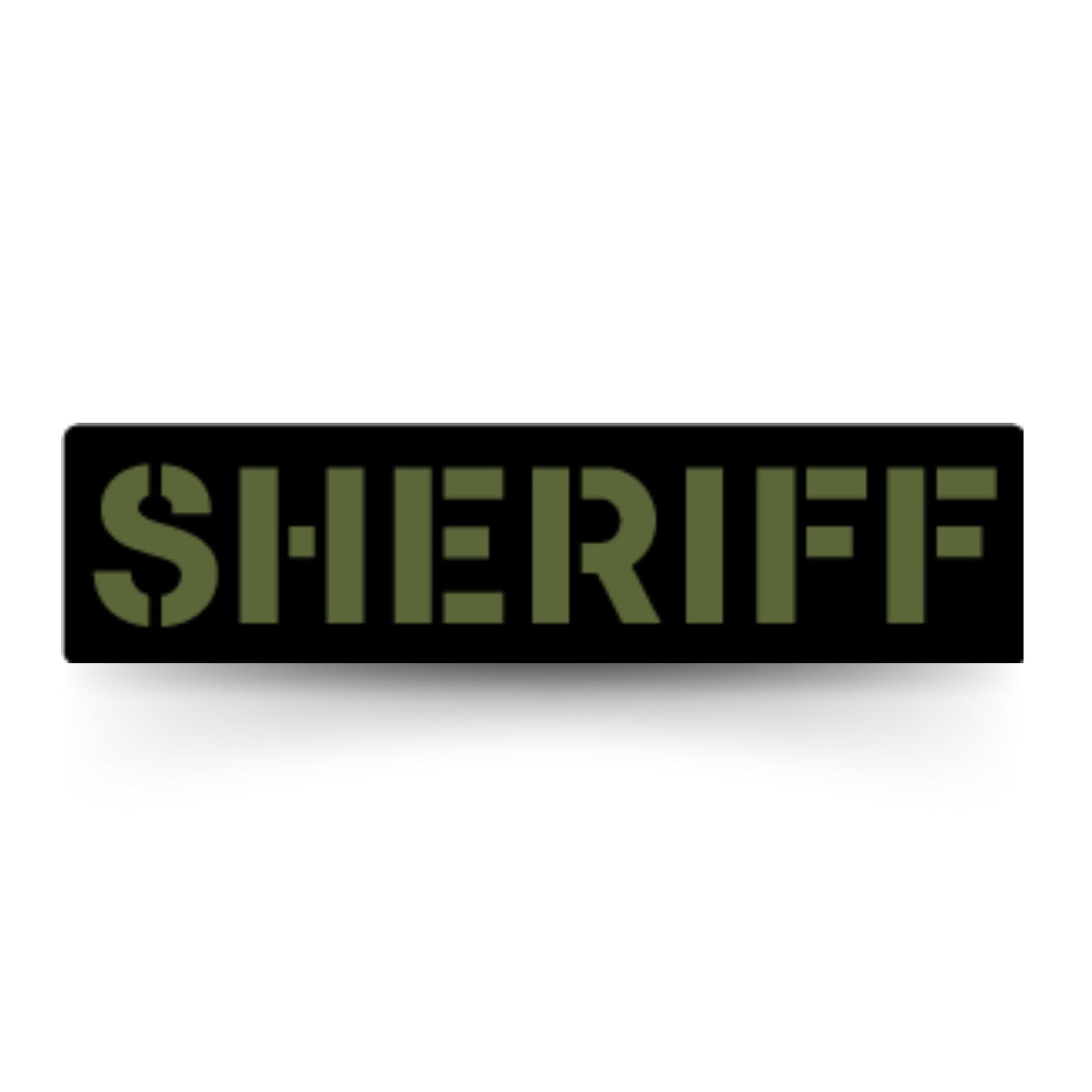 [SHERIFF] Operator PVC Patch [BLK/GRN]-13 Fifty Apparel