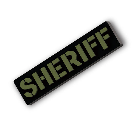 [SHERIFF] Operator PVC Patch [BLK/GRN]-13 Fifty Apparel