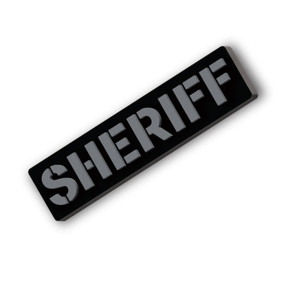 🎁 [SHERIFF] Operator PVC Patch [BLK/GRY] (100% off)-13 Fifty Apparel