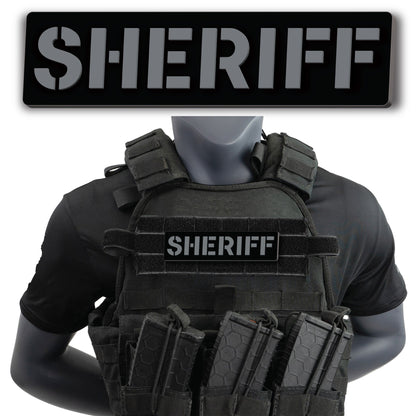 [SHERIFF] Operator PVC Patch [BLK/GRY]-13 Fifty Apparel