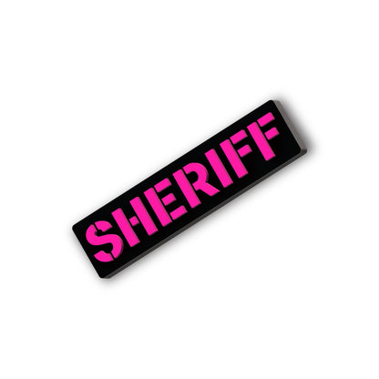 [SHERIFF] Operator PVC Patch [BLK/PNK]-13 Fifty Apparel