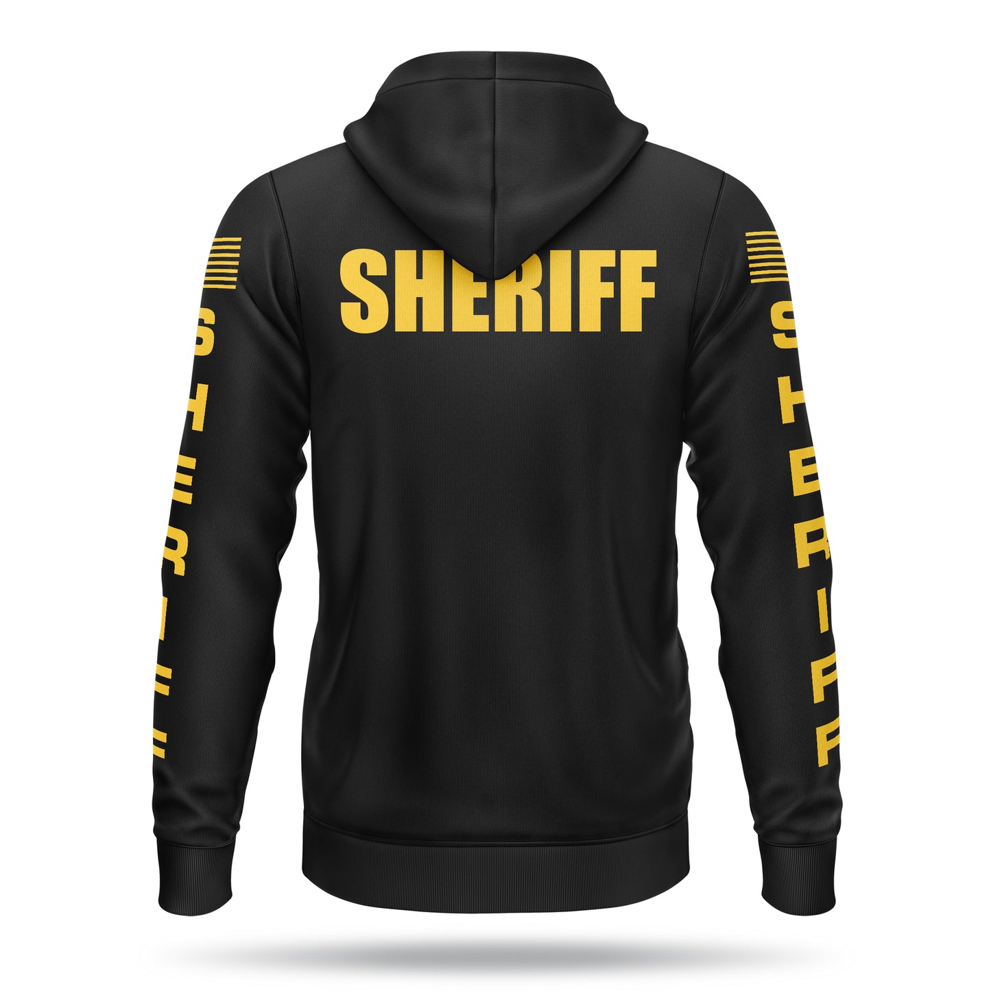 [SHERIFF] Performance Full-Zip Hoodie [BLK/GLD]-13 Fifty Apparel