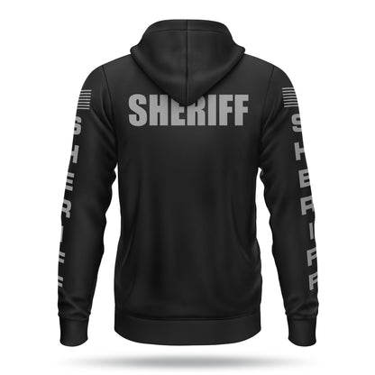 [SHERIFF] Performance Full-Zip Hoodie [BLK/GRY]-13 Fifty Apparel