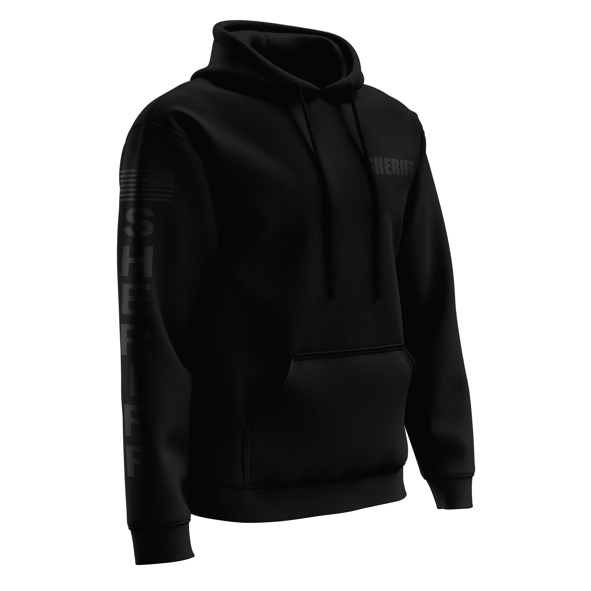 [SHERIFF] Performance Hoodie 2.0 [BLK/BLK]-13 Fifty Apparel