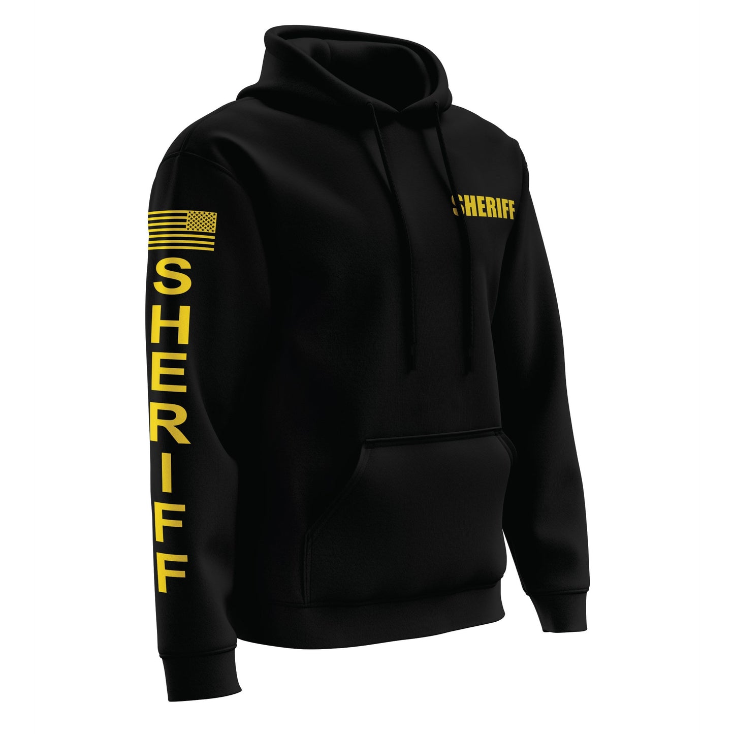 [SHERIFF] Performance Hoodie 2.0 [BLK/GLD]-13 Fifty Apparel