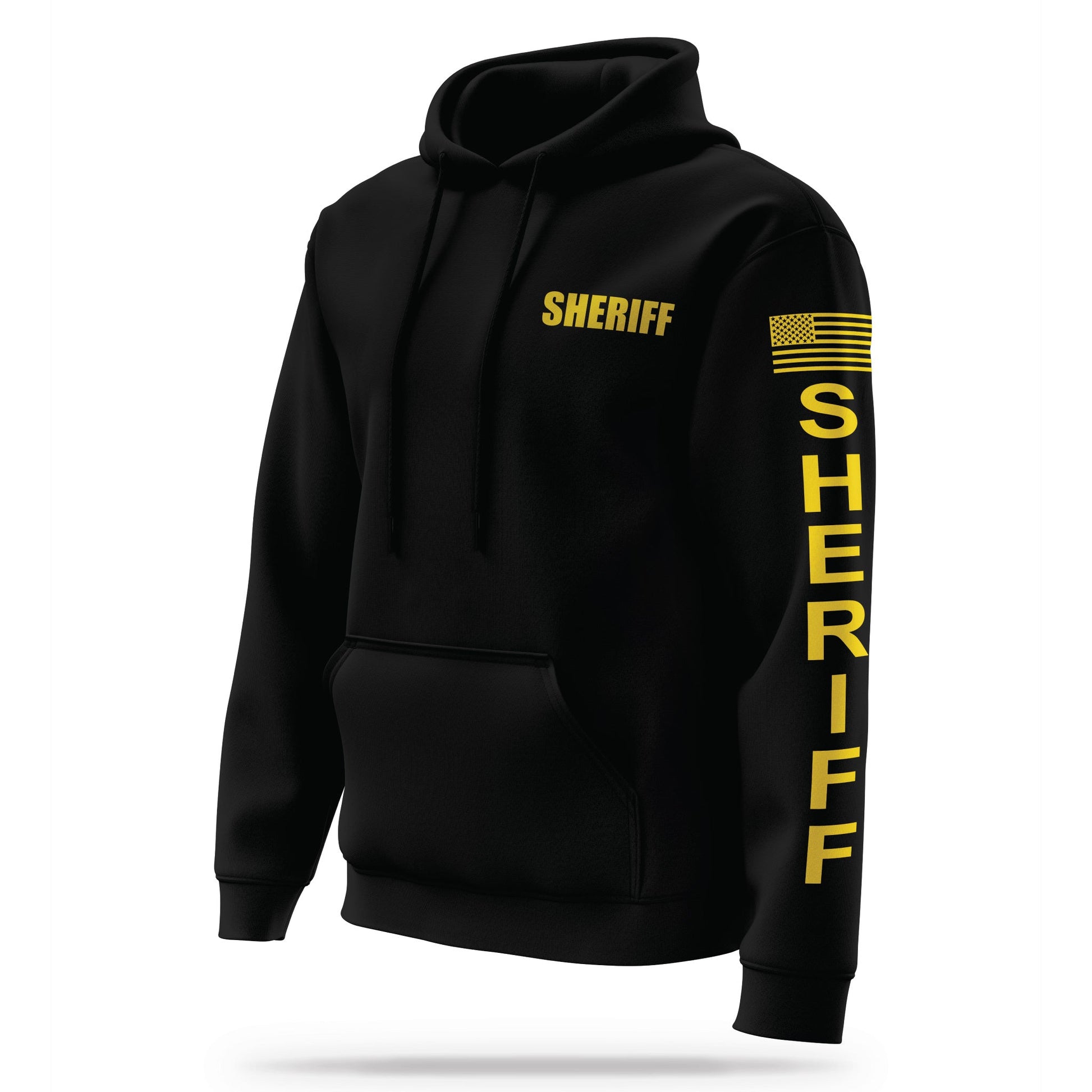 [SHERIFF] Performance Hoodie 2.0 [BLK/GLD]-13 Fifty Apparel