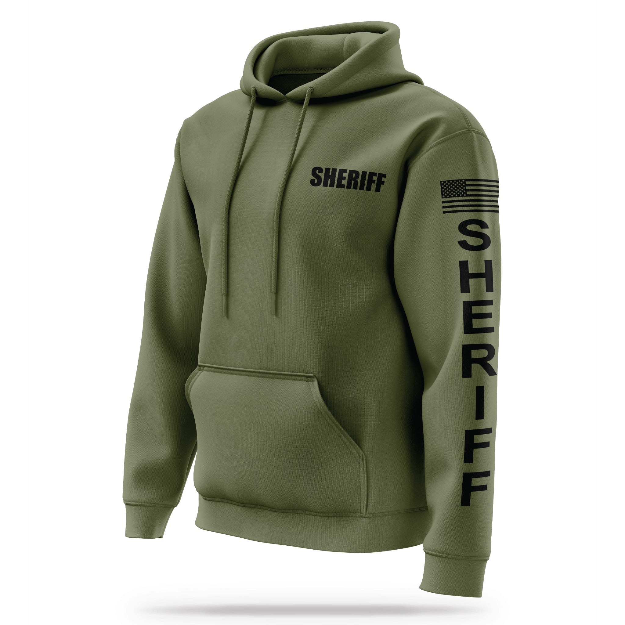 [SHERIFF] Performance Hoodie 2.0 [GRN/BLK]-13 Fifty Apparel