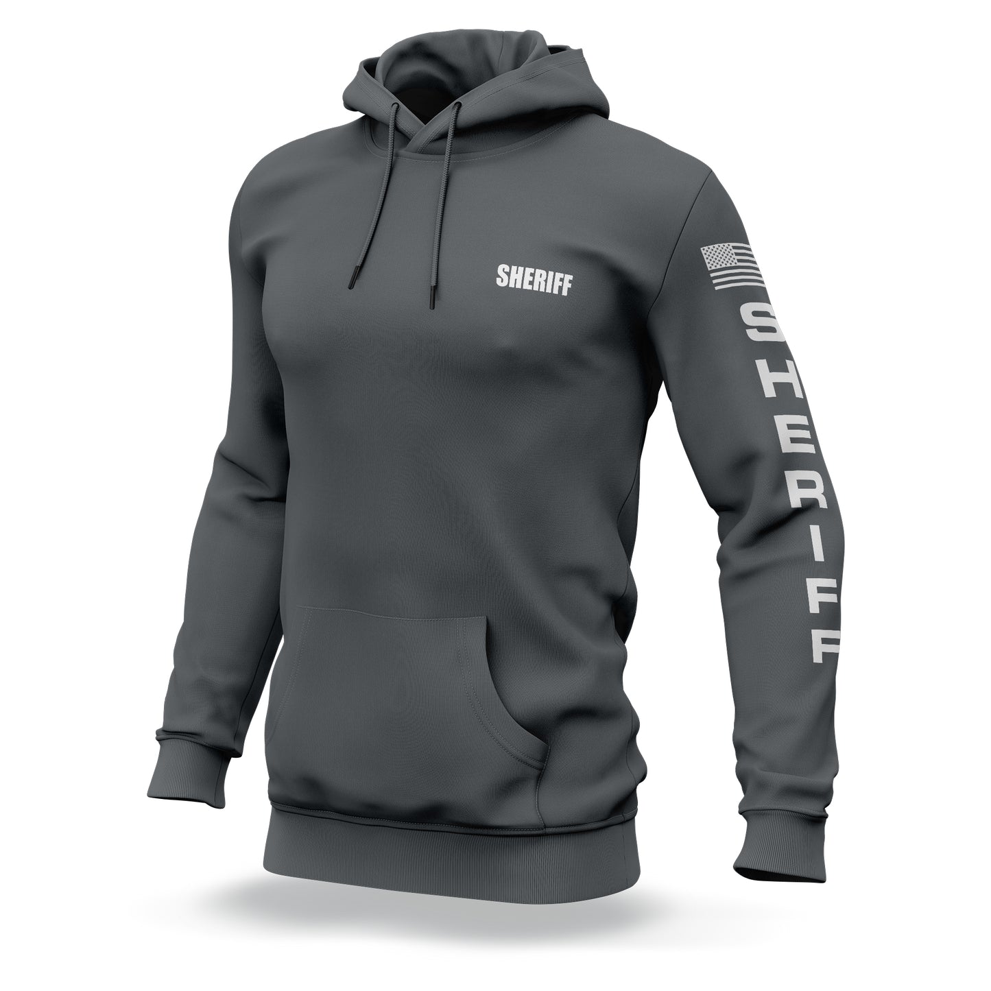 [SHERIFF] Performance Hoodie 2.0 [GRY/WHT]-13 Fifty Apparel