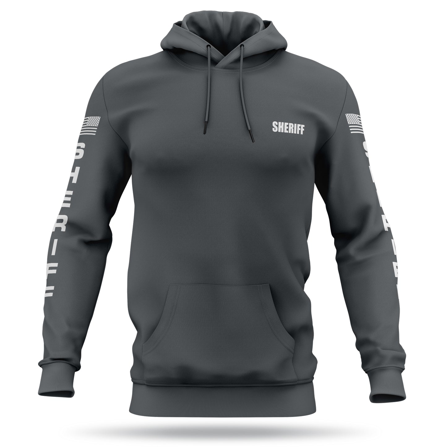 [SHERIFF] Performance Hoodie 2.0 [GRY/WHT]-13 Fifty Apparel